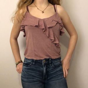American Eagle Outfitters Ruffle Tank Top
